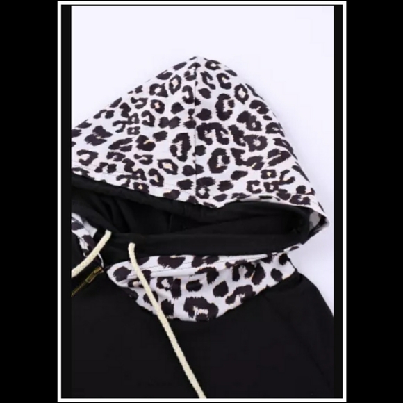 🖤Leopard Thumb Hole Hoodie🖤 - Picture 5 of 7